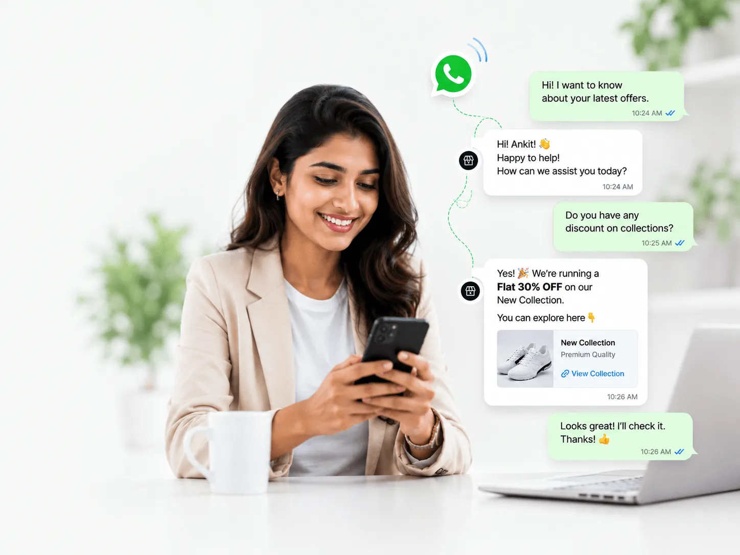WhatsApp Marketing Automation Campaign Overview Dashboard
