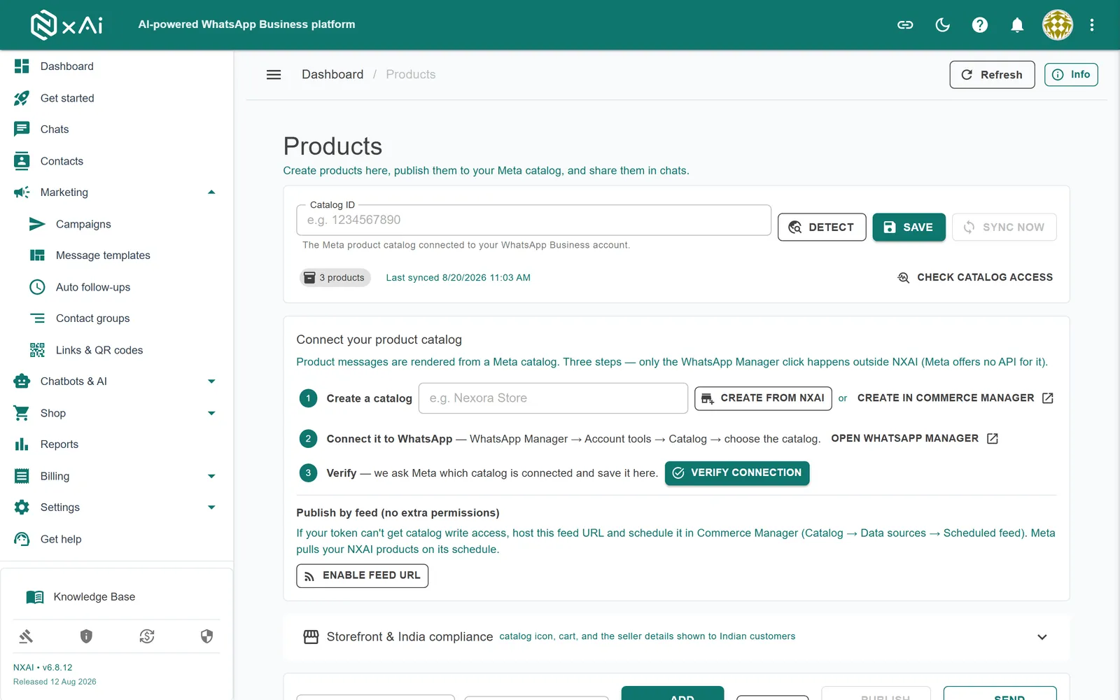 NxAi Product Book Catalog Management Portal